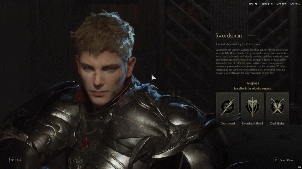 Swordsman Class